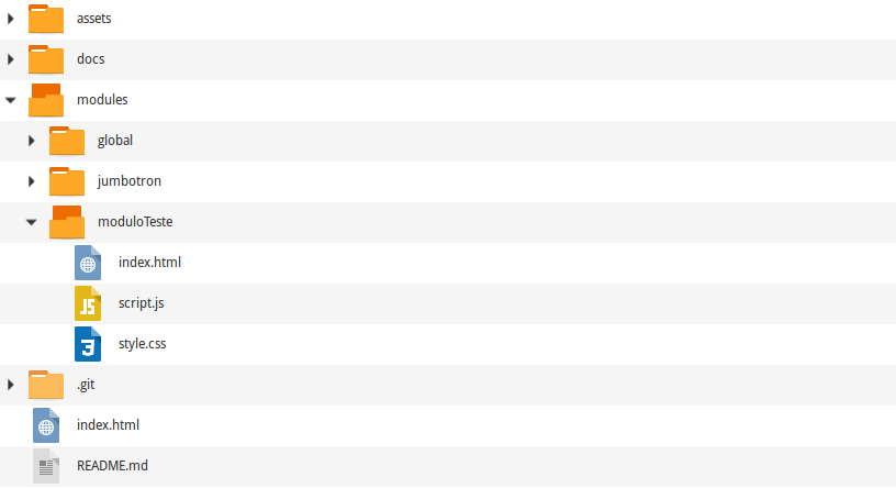 Estrutura de arquivos